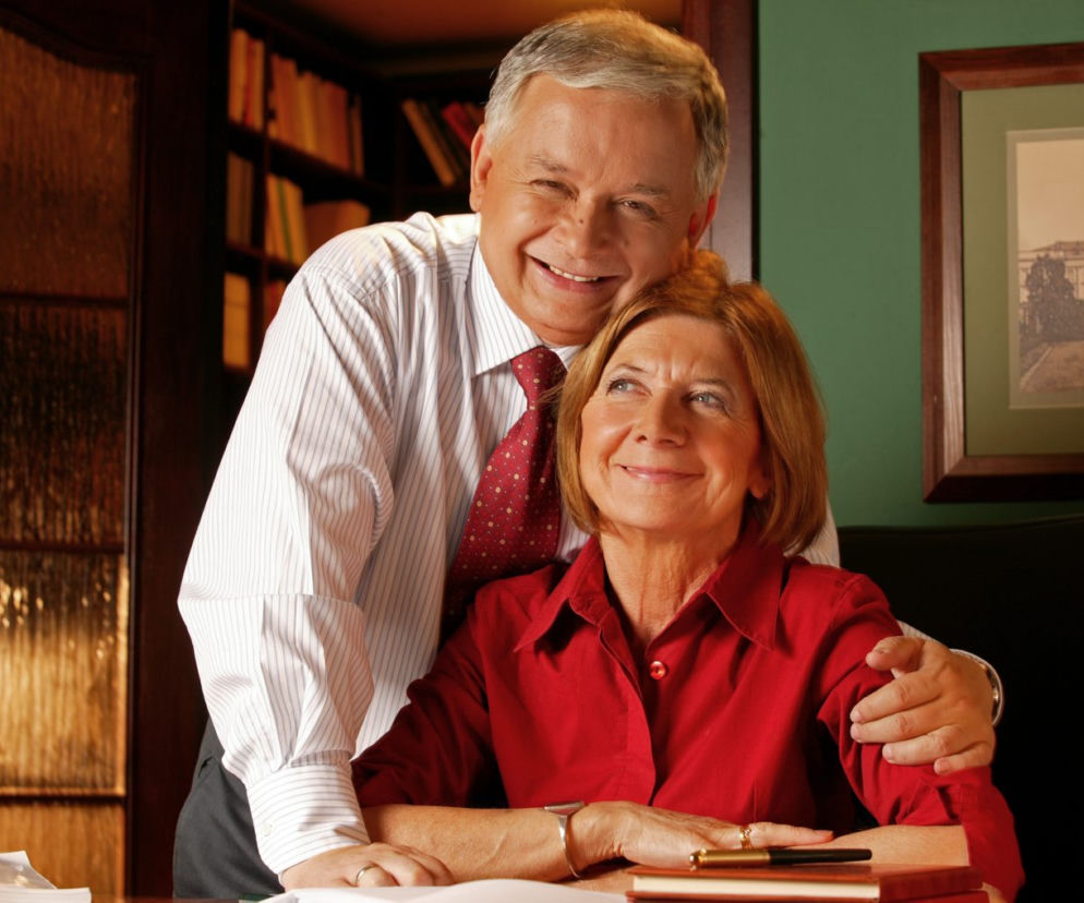 Lech Kaczyński i Maria Kaczyńska
