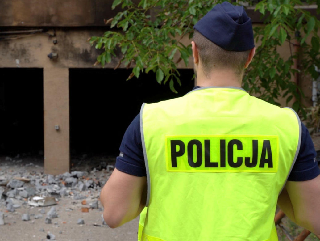 Blok w Ząbkach po pożarze