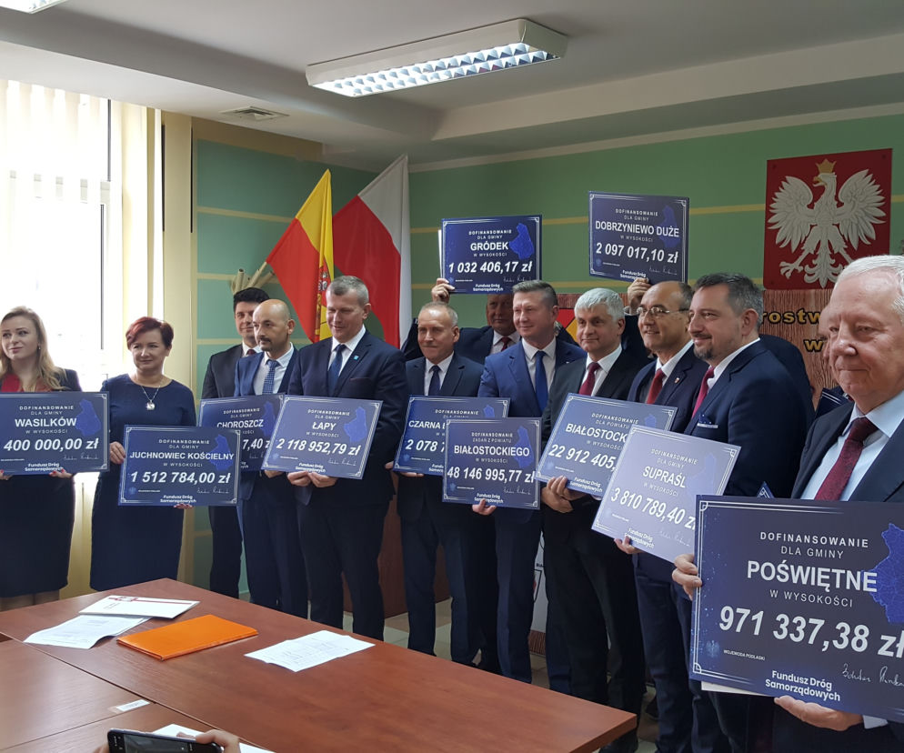 Miliony na inwestycje drogowe w powiecie białostockim