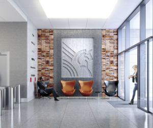 Lobby w jednym z biurowców PEGAZ Times II we Wrocławiu