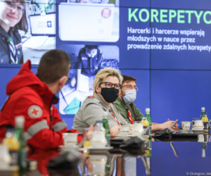 Andrzej Duda na spotkaniu z harcerzami