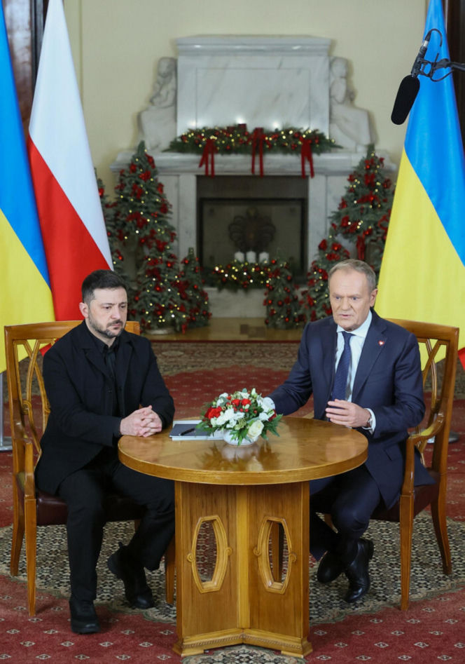 Wołodymyr Zełenski, Donald Tusk