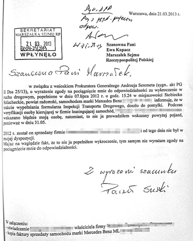 Poseł pirat udaje głupka