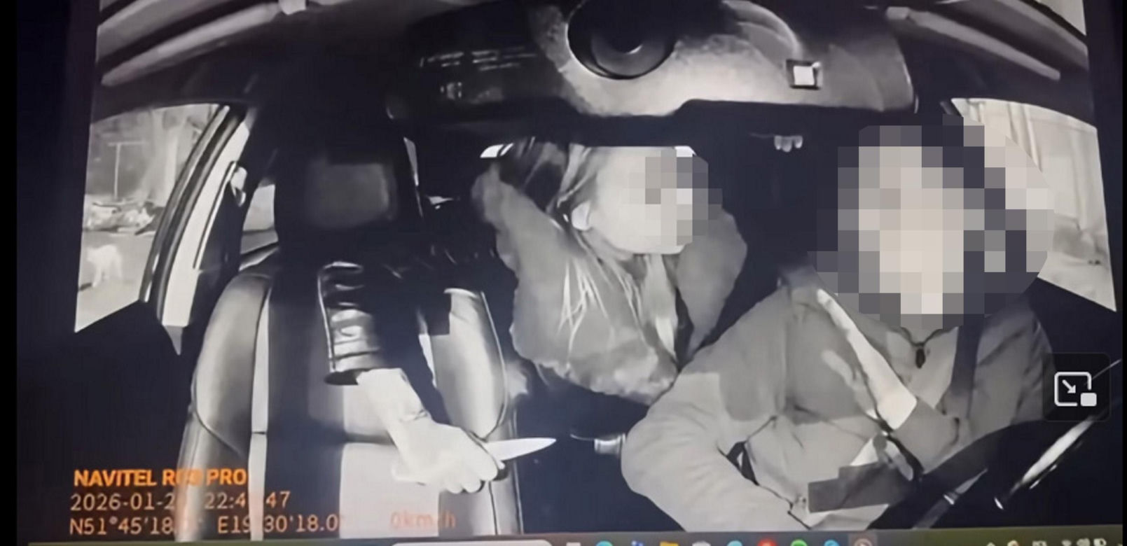 Nożowniczka groziła taksówkarzowi nożem. Szokujące sceny na łódzkim Widzewie