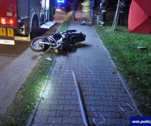 Śmierć motocyklisty w Kisielicach
