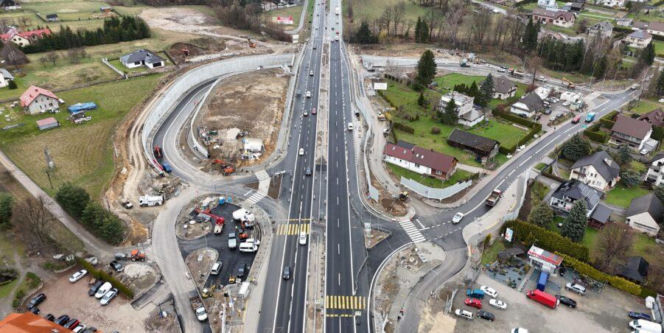 Węzeł z tunelem w Krzyszkowicach na zakopiance DK7