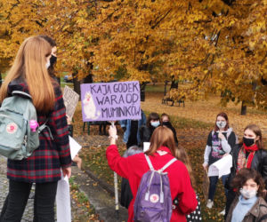 Strajk kobiet. POTĘŻNA manifestacja studentów w Katowicach!