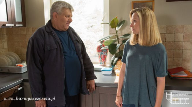 Barwy szczęścia. Tomasz (Kazimierz Mazur), Bożena (Marieta Żukowska)