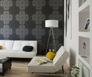 Lampa podłogowa w pokoju dziennym