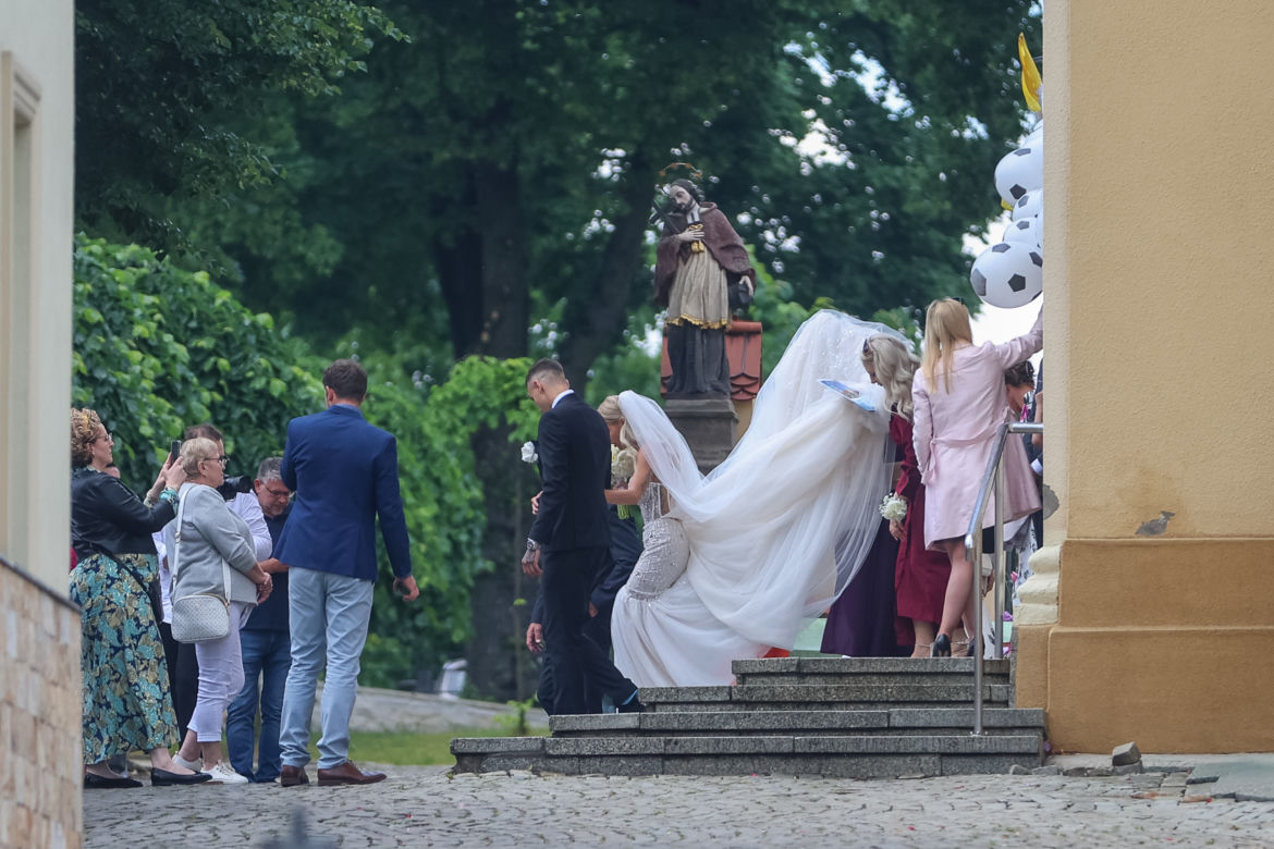Ślub Jakuba Kiwiora i Claudii Kowalczyk