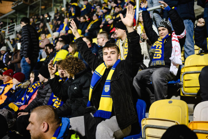 Arka Gdynia - Lechia Gdańsk: Zdjęcia kibiców z derbów Trójmiasta w ramach 23. kolejki PKO BP Ekstraklasy