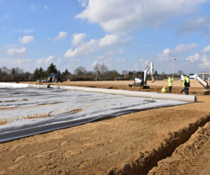 Budowa stadionu w Szczecinie - marzec 2020