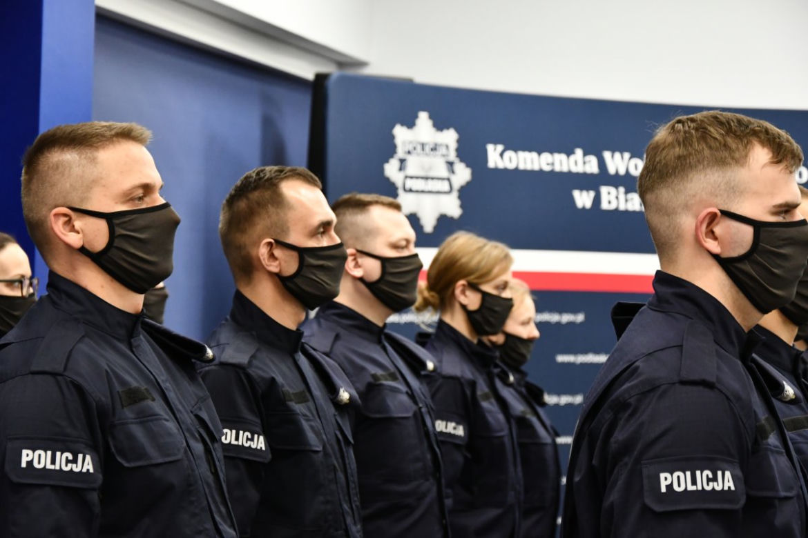 Nowi funkcjonariusze w szeregach podlaskiej policji