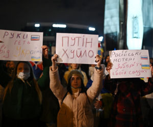Solidarni z Ukrainą. Wielki wiec w Gdańsku