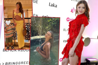 Joanna Opozda znowu wskoczyła w bikini! Na zdjęciu z synem chwali się idealnie płaskim brzuchem!
