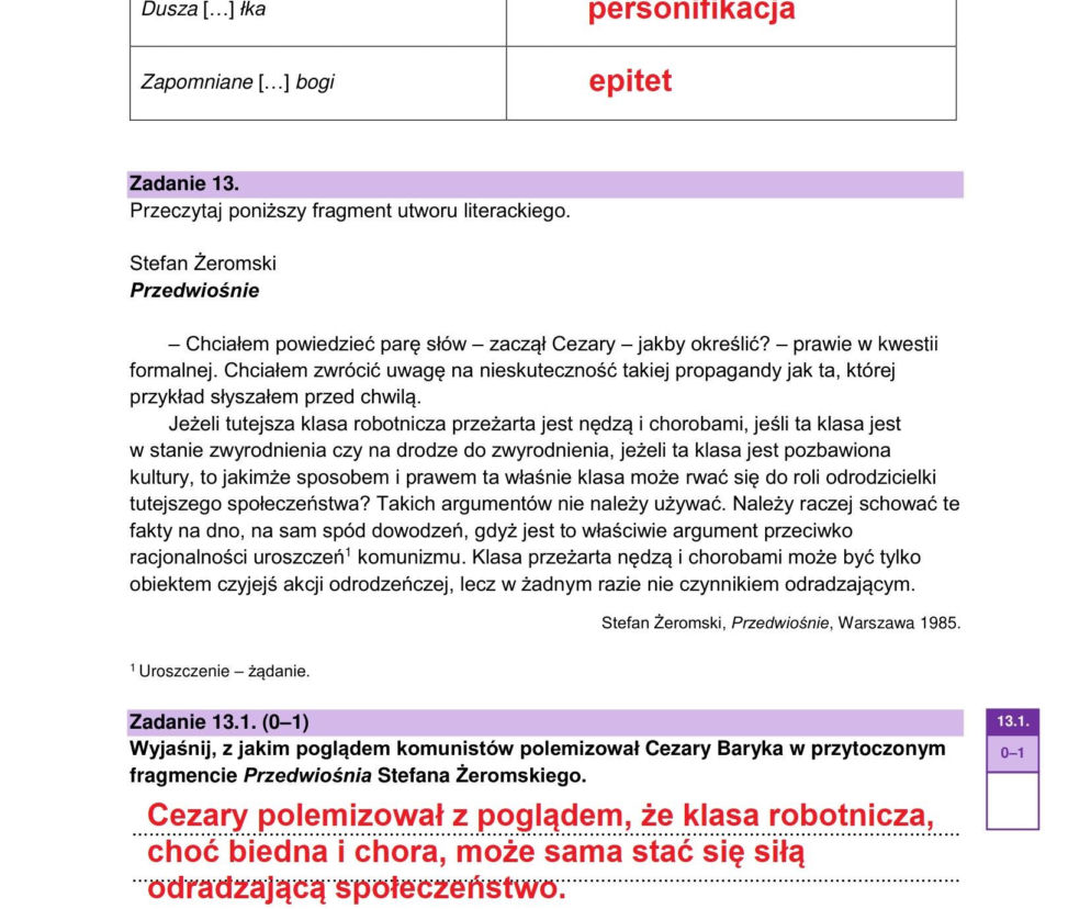 Matura 2026 NA ŻYWO - język polski odpowiedzi sugerowane i cały arkusz CKE