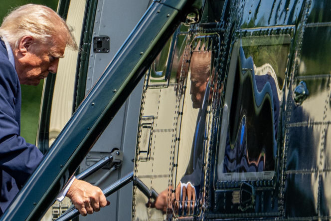 Uzbrojony mężczyzna czekał na Trumpa! Potem incydent ze śmigłowcem