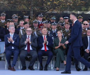 Marta Nawrocka podczas defilady