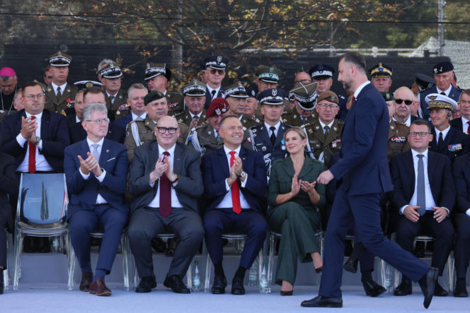 Marta Nawrocka podczas defilady