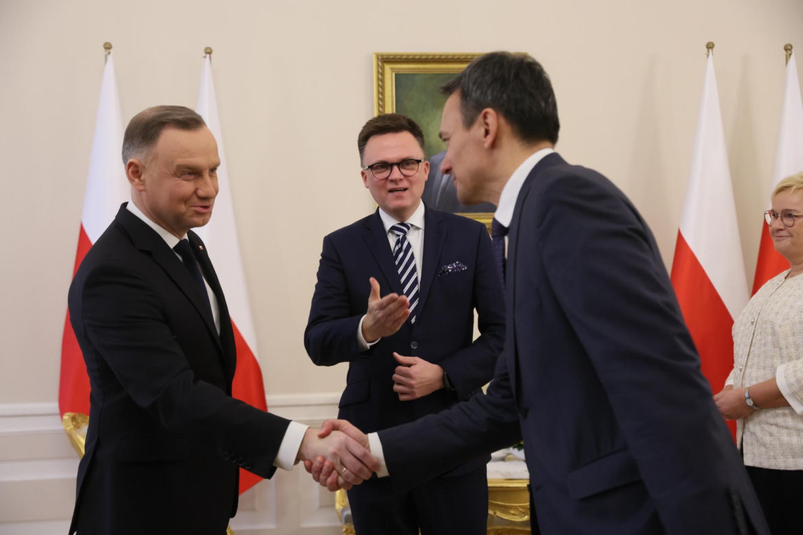 Spotkanie Szymona Hołowni i Andrzeja Dudy