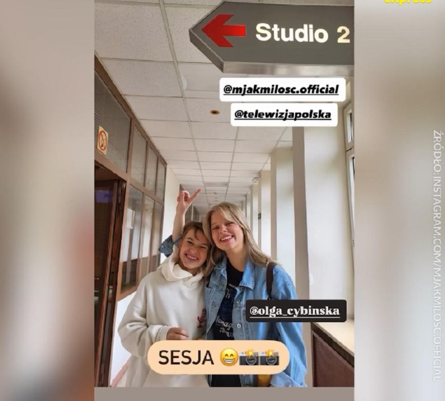 M jak miłość sesja. Misiek (Aleksander Bożyk), Lenka (Olga Cybińska)