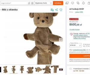 Kultowy miś z dobranocki z PRL-u na licytacji WOŚP. Cena już jest zawrotna