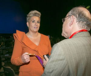  Anita Włodarczyk ze złotym medalem olimpijskim na gali PKOl