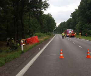 Śmiertelny wypadek na drodze Leszno-Osieczna. Nie żyją dwie osoby 