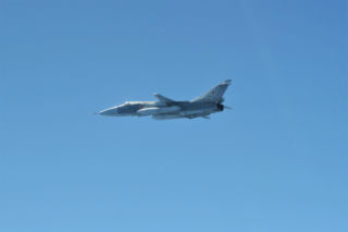 Rosyjski Su-24M nad Bałtykiem
