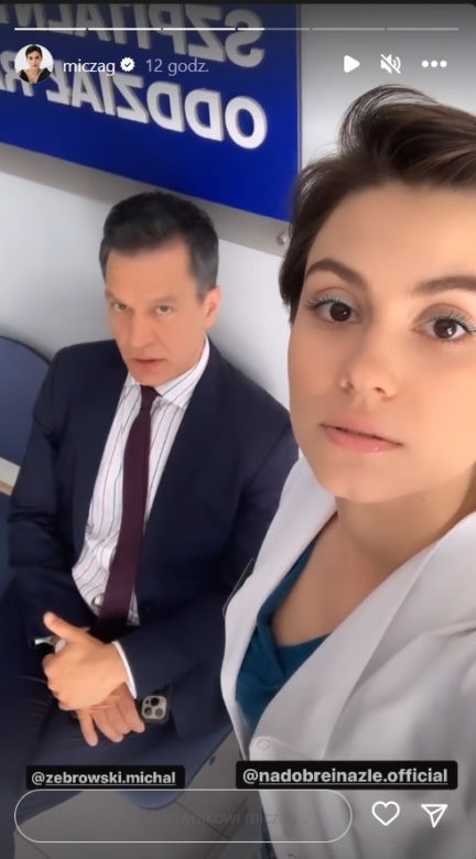 Na dobre i na złe po wakacjach 2023. Blanka (Pola Gonciarz), Andrzej Falkowicz (Michał Żebrowski)