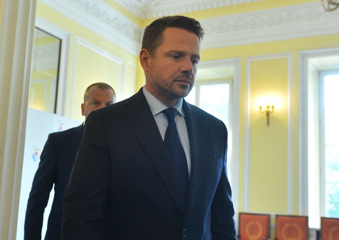 Trzaskowski smutny