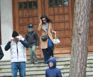 Marta Kaczyńska ze święconką