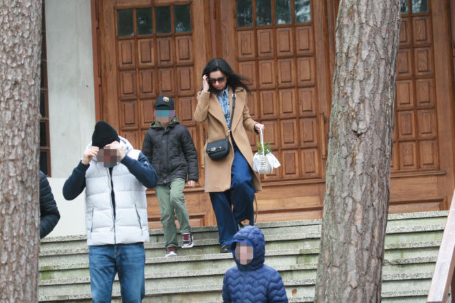 Marta Kaczyńska ze święconką