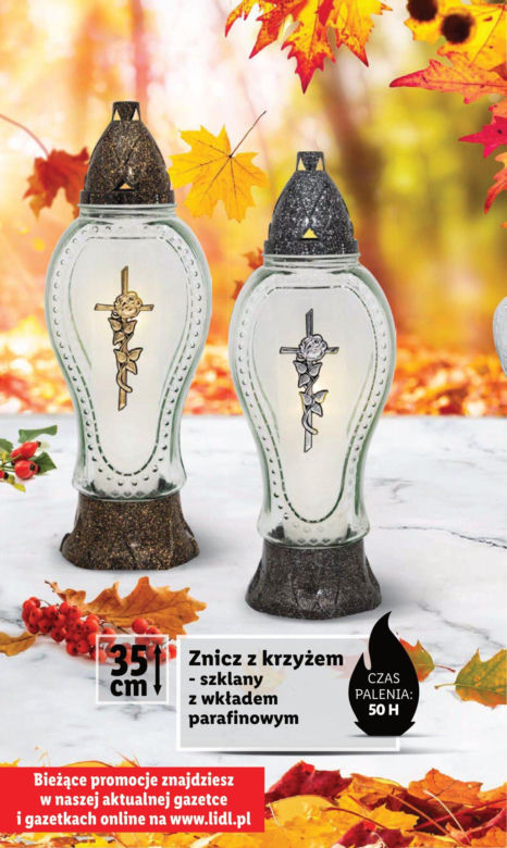 Znicze w Lidlu