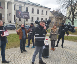 Protest branży weselnej w Radomiu