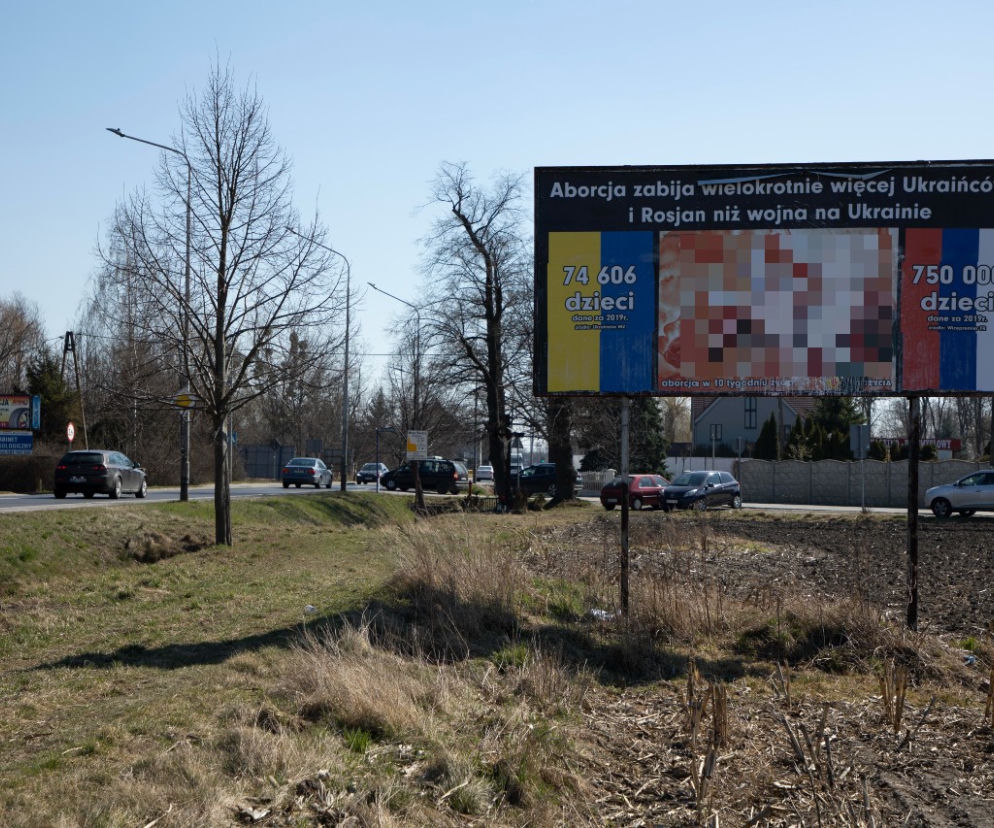 Wojna nie taka najgorsza? Szokujący billboard proliferskiej fundacji   