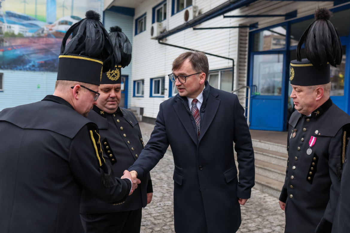Zbigniew Ziobro w kopalni KWK BORYNIA