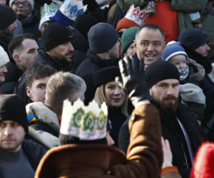 Karol i Marta Nawroccy na Orszaku Trzech Króli