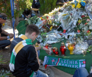 Zielona Góra: Pogrzeb kibica Falubazu