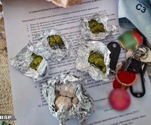 Nalot CBŚP na narkotykowy gang! Wpadło 11 osób, znaleziono narkotyki i broń