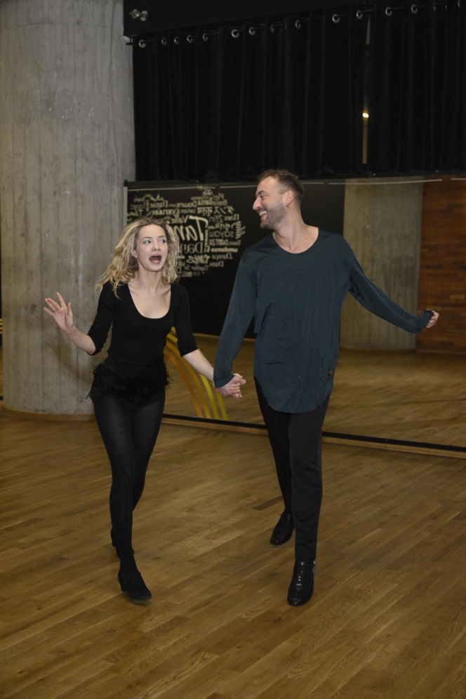 Kulesza uczy Gałązkę tańczyć