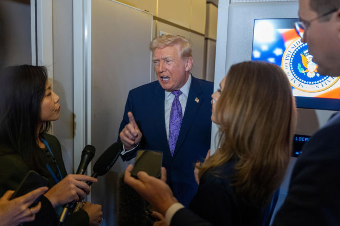 Zapytała Trumpa o badania lekarskie. Stracił nad sobą panowanie!