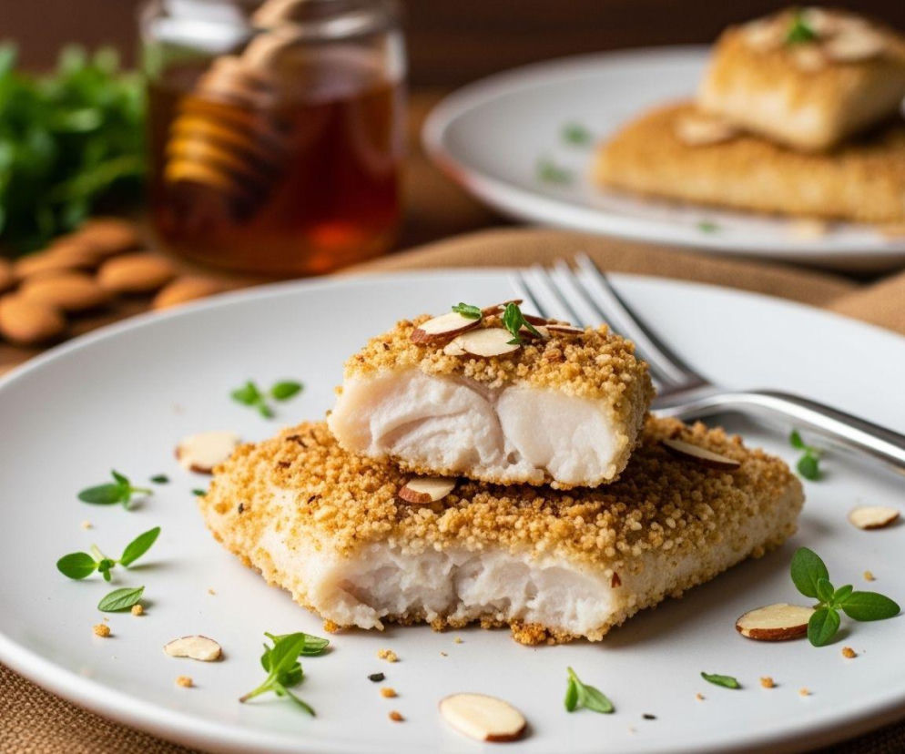 ryba w orzechowej panierce