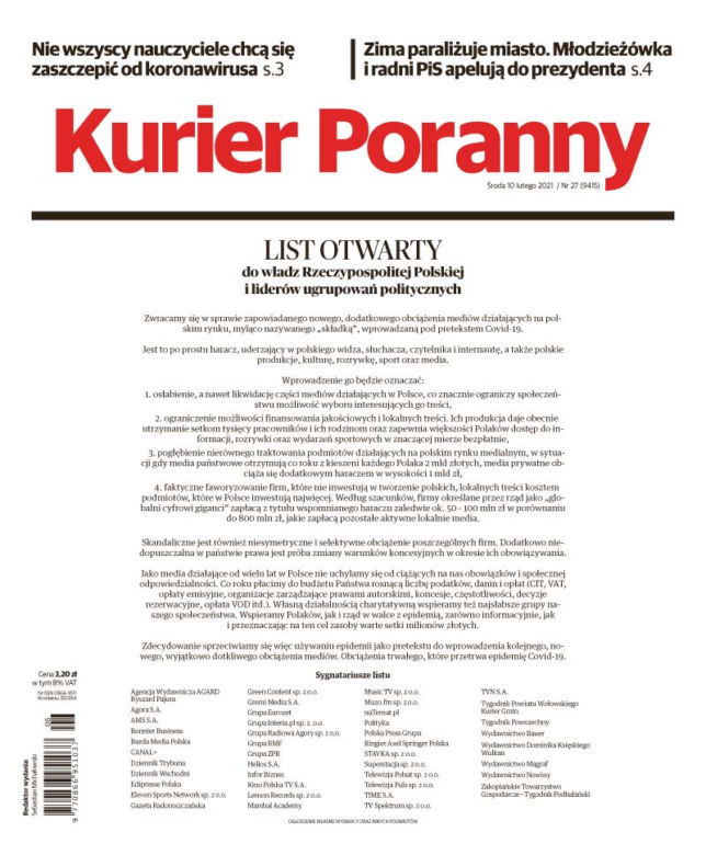 Media bez wyboru. Okładki największych dzienników w Polsce. Co się dzieje?