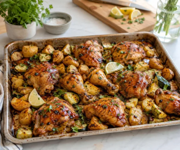 Udka hot honey z jednej blachy. Miód, chili i musztarda dają lepką skórkę bez pilnowania patelni