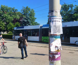 Tajemnicze plakaty na przystankach w Szczecinie