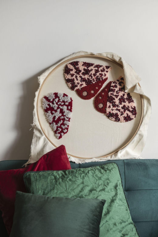 Z wizytą u Kasi z Kiki Kilim – dzieło na tamborku