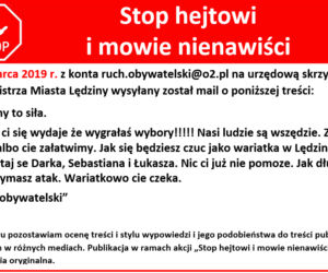 Burmistrz Lędzin dostaje pogróżki na maila. Spierd***j z ratusza!