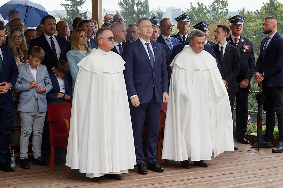 Prezydent na dożynkach.