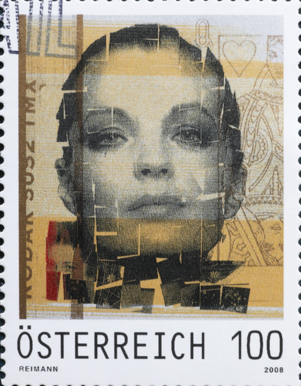 Znaczek z podobizną Romy Schneider
